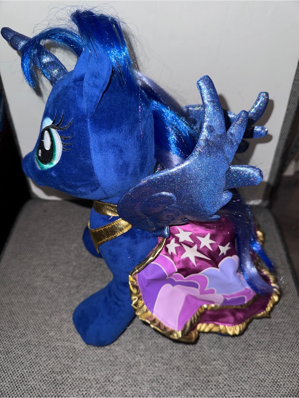 Unicorn Pegasus 2015 Build a Bear My Little Pony Princess Luna with Skirt 18. - Picture 10 of 15